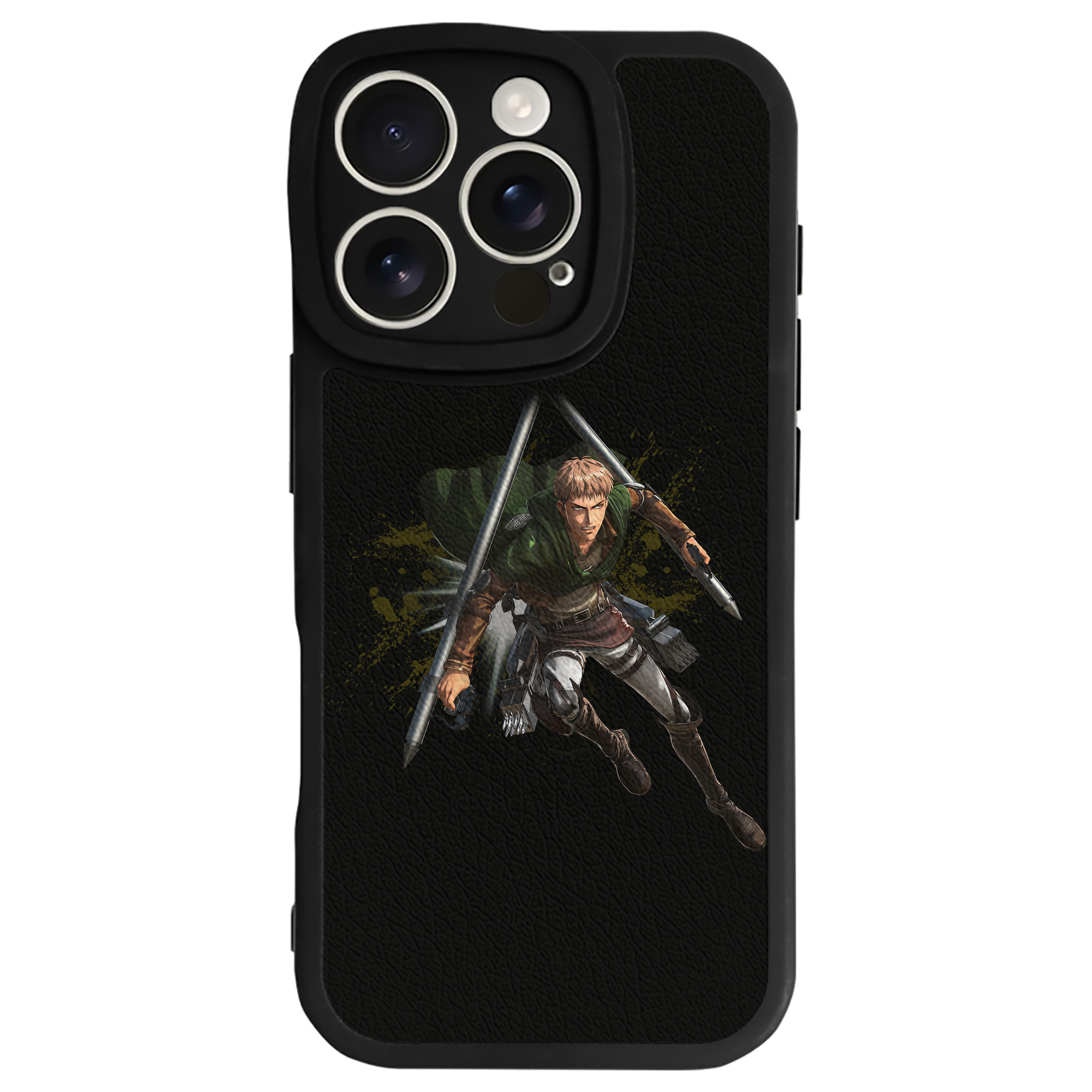 （画像用） 進撃の巨人 ジャン・キルシュタイン Attack on Titan Jean Kirstein 【iPhone 16シリーズ対応】シリコンスマホケース（レザー調） 材質：シリコン